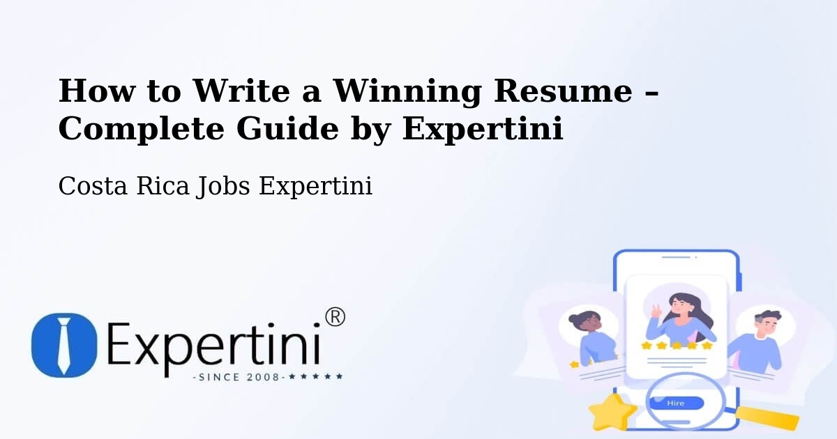 Resume Writing Guide for Job Seekers – Palmares - Palmares, Costa Rica Jobs Expertini